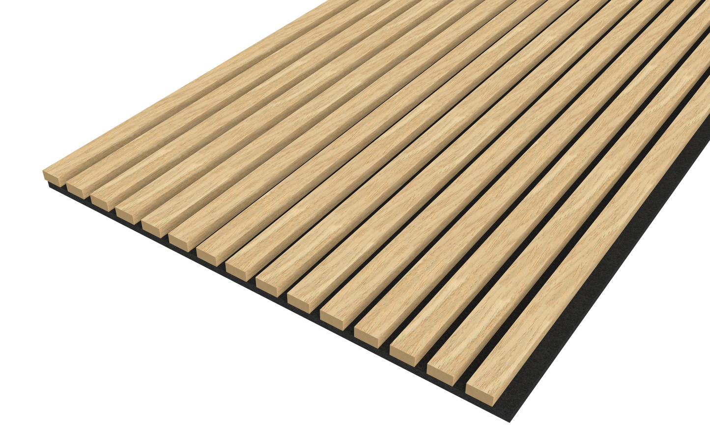 Oak Acoustic Wood Wall Panel Thin Slat Series 1 - 240/300x60cm