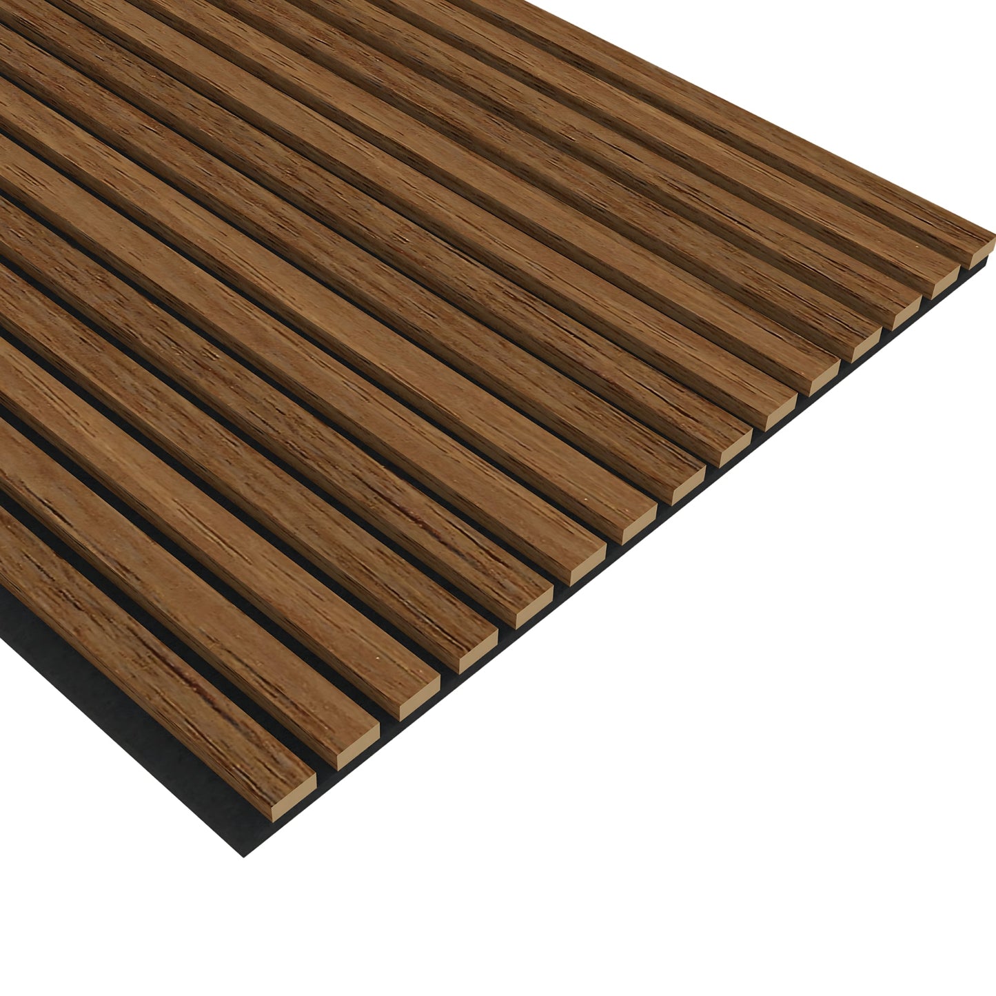 Chestnut Acoustic Wood Wall Panel Thin Slat Series 1 - 240x60cm