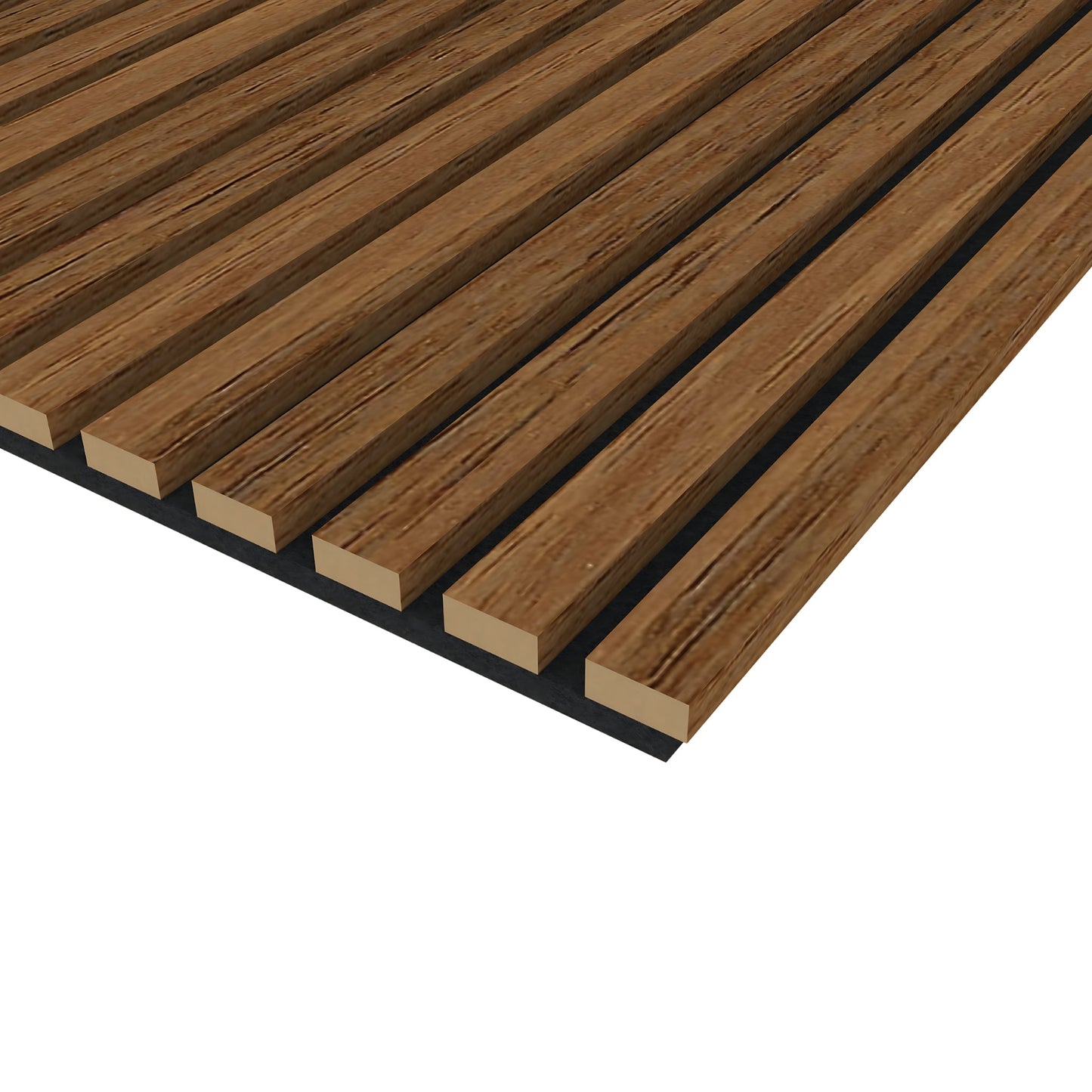 Chestnut Acoustic Wood Wall Panel Thin Slat Series 1 - 240x60cm