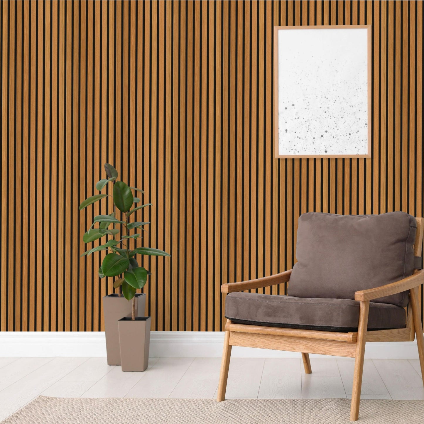 Maple Vintage Acoustic Wood Wall Panel Thin Slat Series 1 - 240x60cm