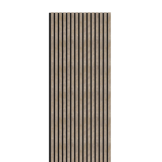 Stone Acoustic Wood Wall Panel Thin Slat Series 1 - 240x60cm