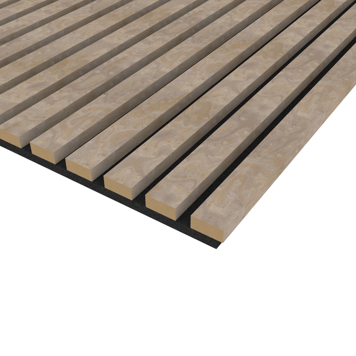 Stone Acoustic Wood Wall Panel Thin Slat Series 1 - 240x60cm