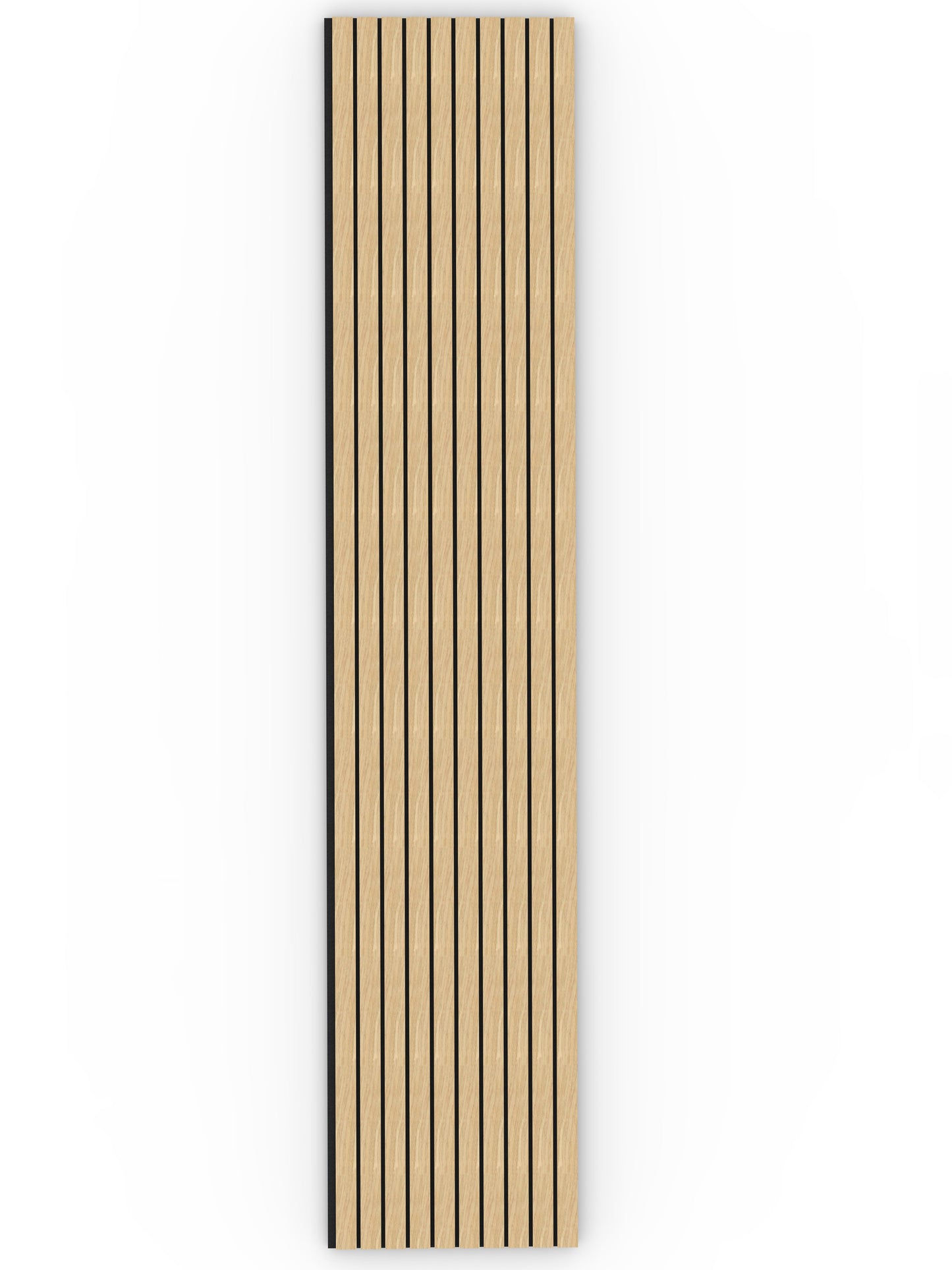 Oak Acoustic Wood Wall Panel Wide Slat Series 2 - 240x60cm