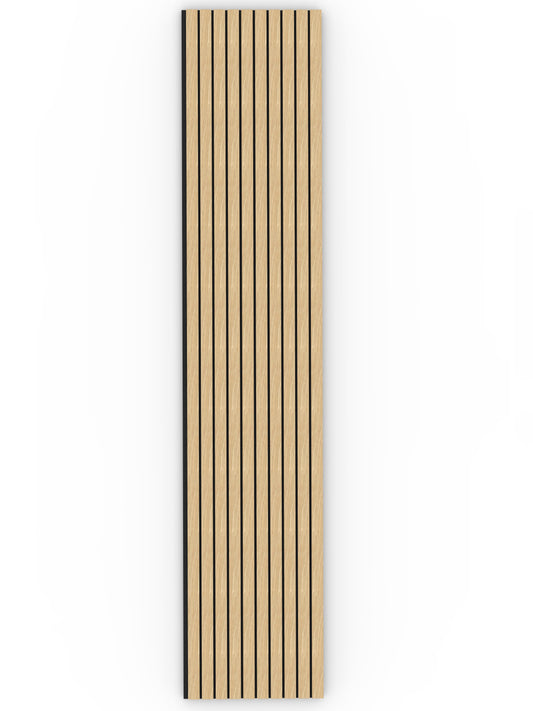 Oak Acoustic Wood Wall Panel Wide Slat Series 2 - 240x60cm