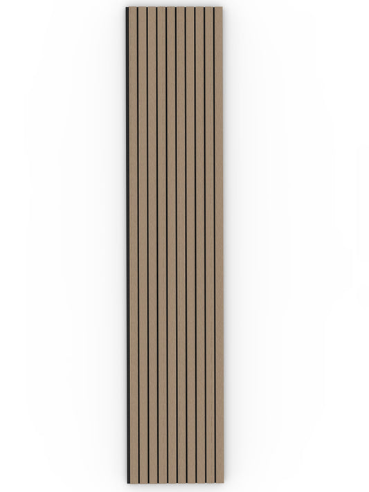 Walnut Acoustic Wood Wall Panel Wide Slat Series 2 - 240x60cm