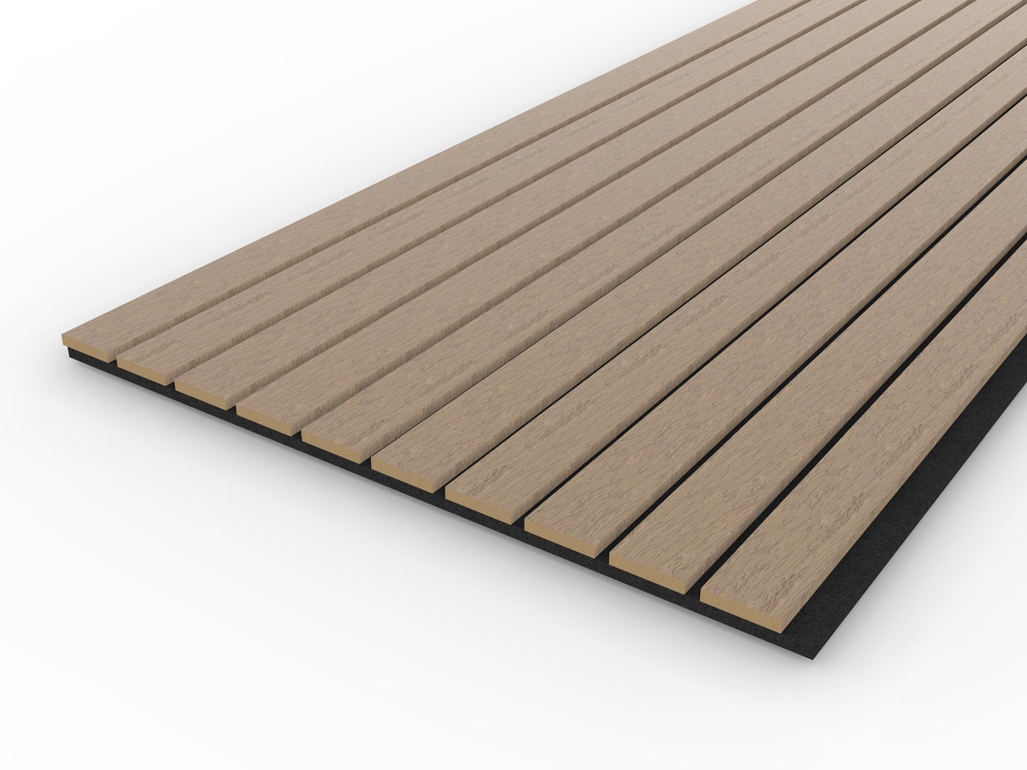 Walnut Acoustic Wood Wall Panel Wide Slat Series 2 Sample