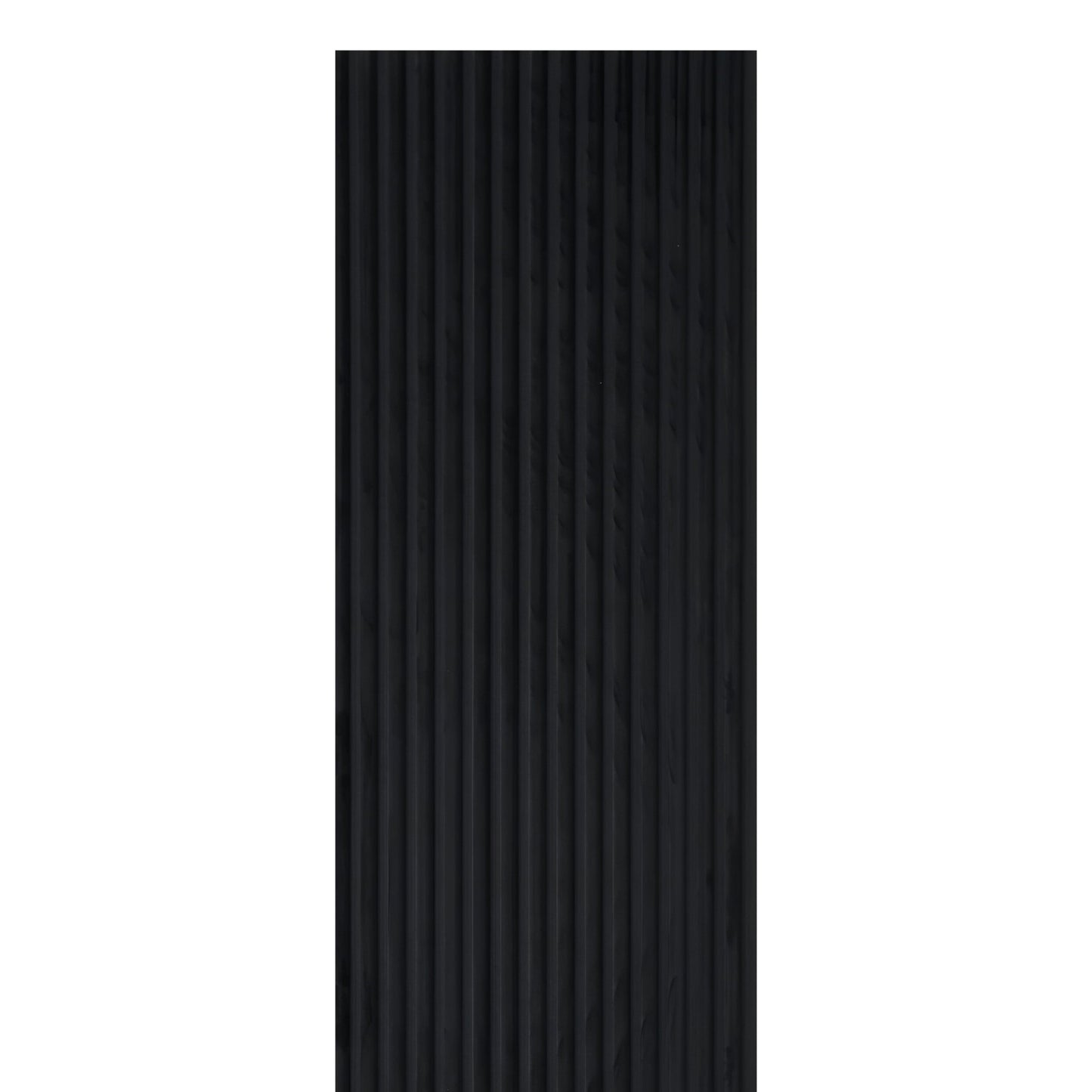 Black Velour Acoustic Panel Curved Slat - 240x60cm