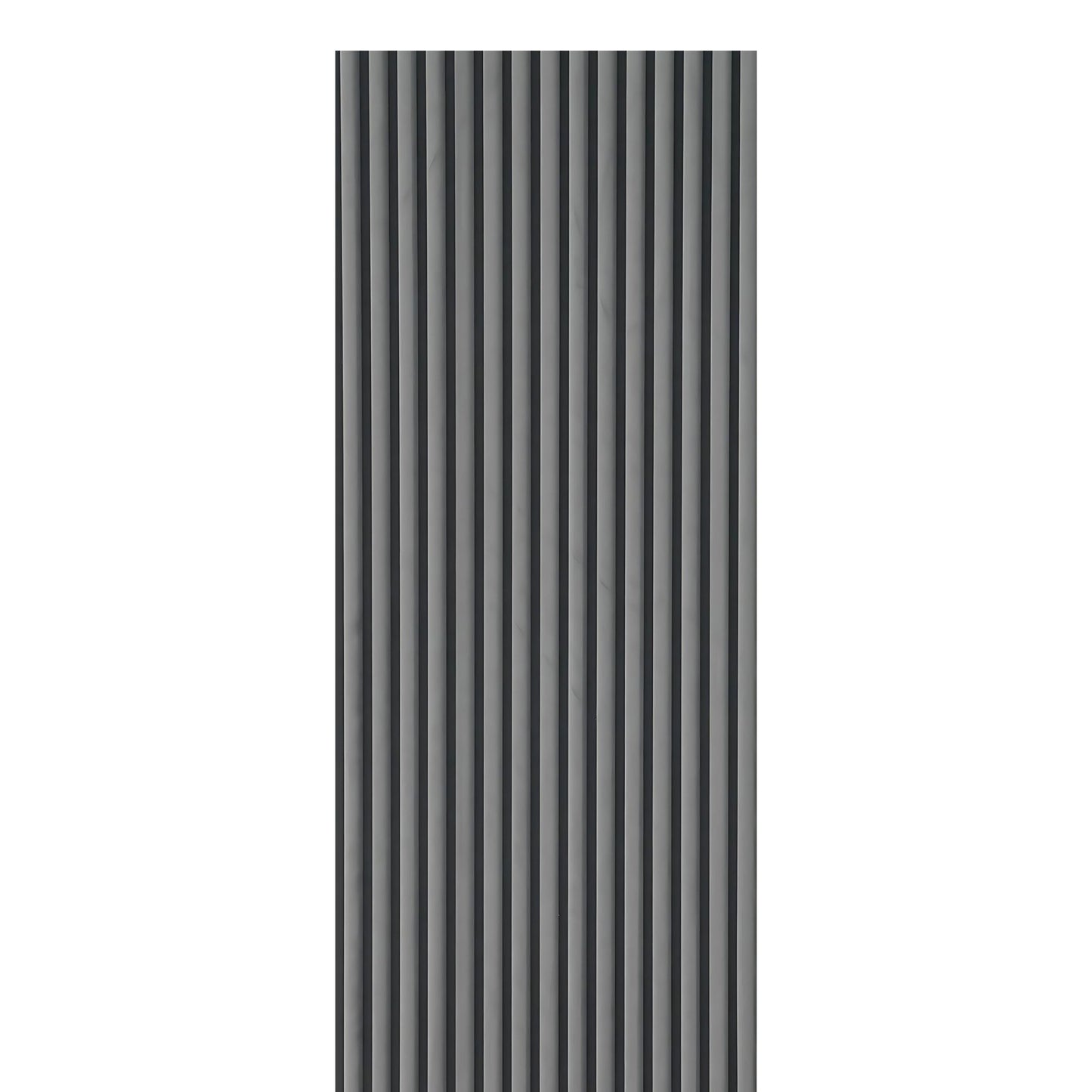 Dark Grey Velour Acoustic Panel Curved Slat Sample