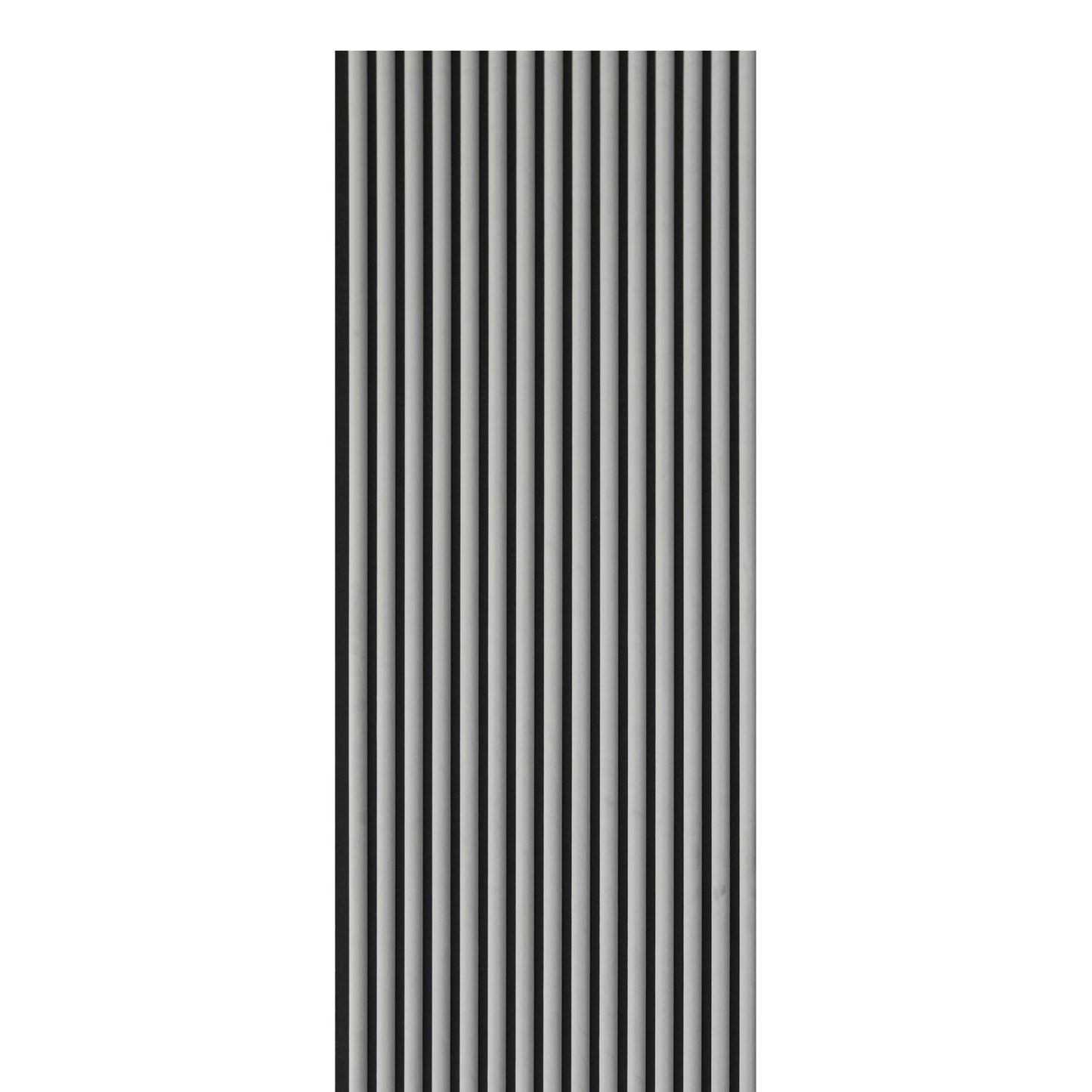 Grey Velour Acoustic Panel Curved Slat Sample