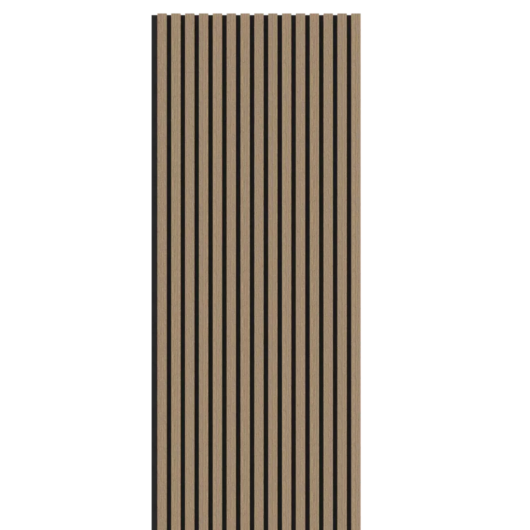 Smoked Oak Acoustic Wood Wall Panel Thin Slat Series 1 - 240/300x60cm