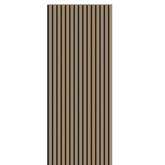 Smoked Oak Acoustic Wood Wall Panel Thin Slat Series 1 - 240/300x60cm